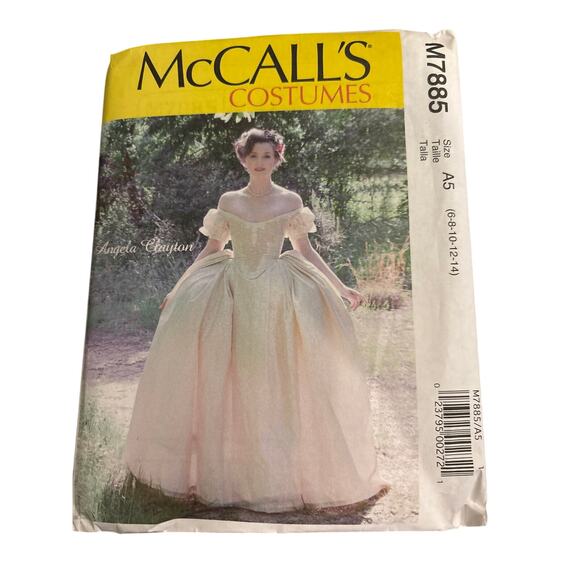 McCall's Angela Clayton Misses' Costume Pattern M7885 Size 6-14 NEW - Picture 1 of 2